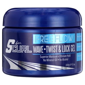 Luster's Pink Free Flow Moisturizing Twist & Lock Jar Hair Styling Gel, 9.5 oz