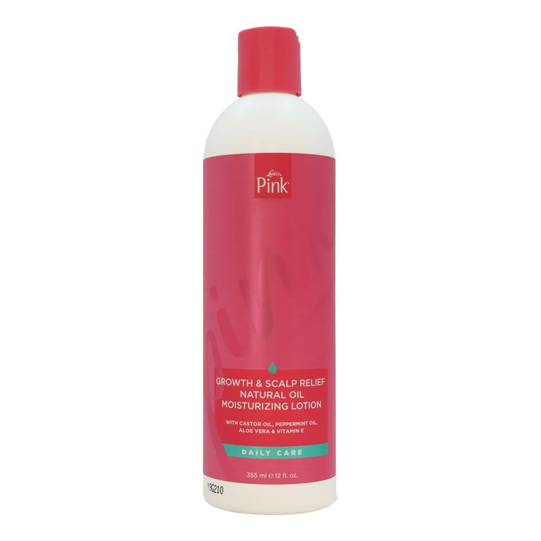 PINK Growth & Scalp Relief Natural Oil Moisturizing Lotion (12oz) PINK Growth & Scalp Relief Natural Oil Moisturizing Lotion (12oz)