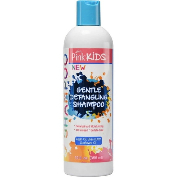 Luster's Pink Kids Gentle Detangling Shampoo 12 Oz, Pack of 12