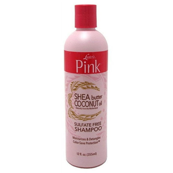 Lusters Pink Coconut Oil And Shea Butter Hair Shampoo, 12 Oz