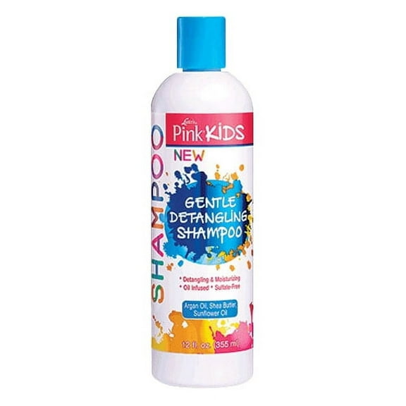 Lusters Pink Kids Gentle Detangling Hair Shampoo, 12 Oz
