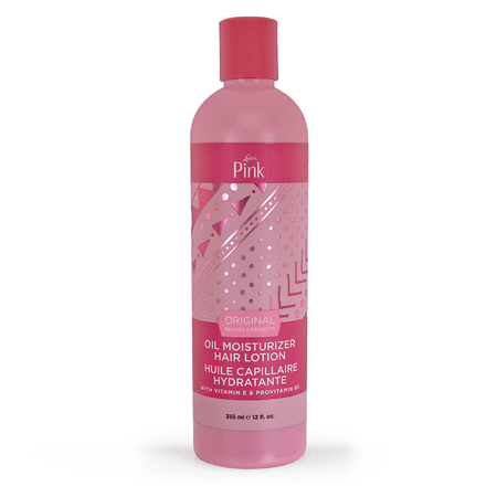 Lusters Pink Oil Moisturizer Hair Lotion, Pink Protection, Bonus Size, 12 Oz