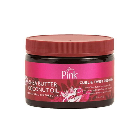 Lusters Pink Shea Butter Coconut Oil, Curl and Twist Hair Pudding, 11 Oz, 3 Pack
