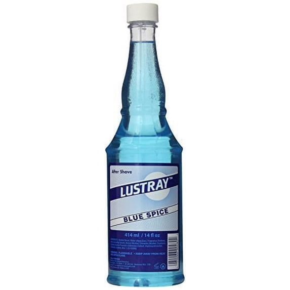 Lustray Blue Spice After Shave, 14 Ounce by lustray