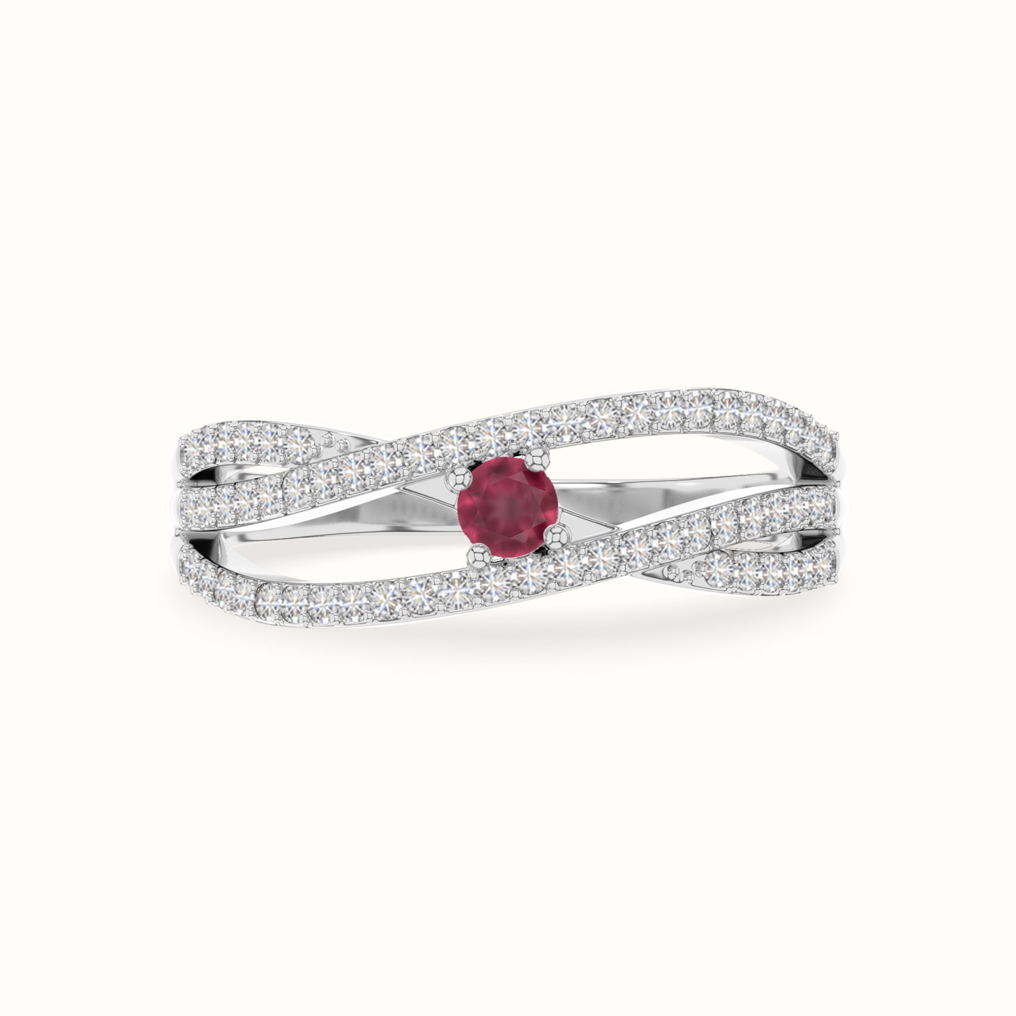 Ruby Graduation Ring Lustre and Light Natural Ruby Promise Rings for Women in Sterling ...