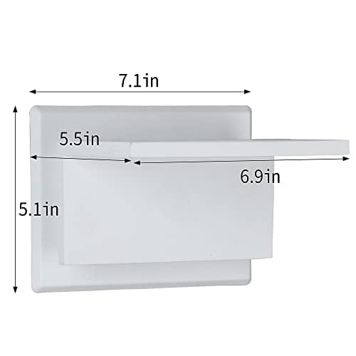 Picture of Lustrlach Outdoor Porch Wall Light Fixture Exterior White Modern LED ...