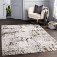thumbnail image 1 of Lustro Black 5'2" x 7' Modern Rectangle Area Rug, 1 of 3