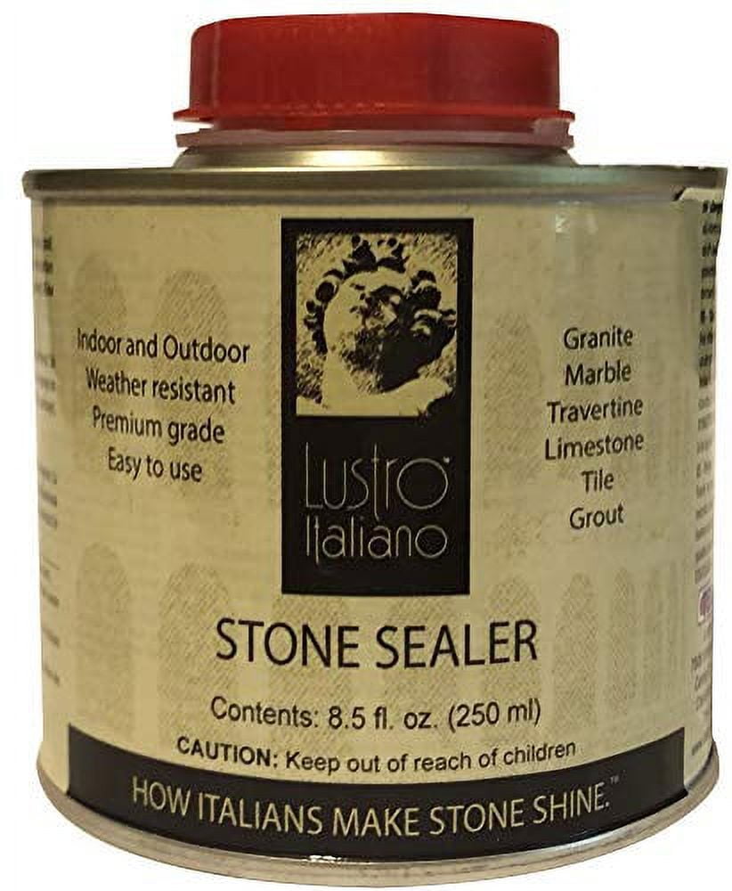 Lustro Italiano Clear Ultra Premium Stone Sealer, 8.5 oz