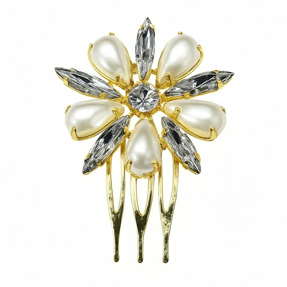 Lustrous Bloom Hair Comb