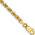 thumbnail image 1 of Lustrous Captivating Handcrafted 14K 3mm Diamond-Cut Rope Chain Enchanting Brilliant Romantic, 1 of 2