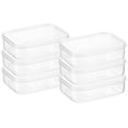 thumbnail image 1 of Lustroware 6 Set, Micro Clear 1.0 qt Kitchen Pantry Food Storage Container Set with Lid, Shatterproof, BPA Free, Dishwasher, Microwave Safe Canister, Fridge Refrigerator Organizer, Made in Japan, 1 of 9