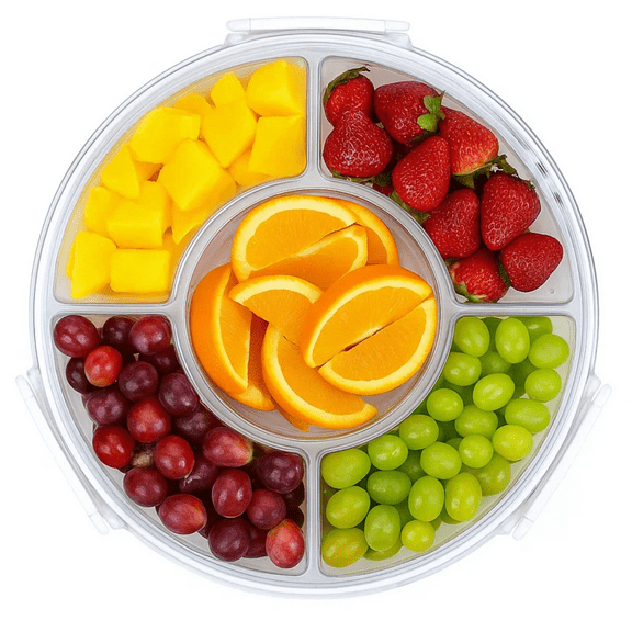 Lustroware Leakproof Gourmet Palette Party Food Container (Round)