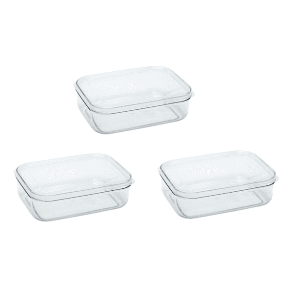 Lustroware Micro Clear L size, set of 3 1.4qt LSX254