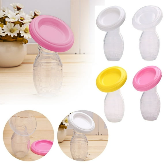 Lusxy Manual Breast Pump Breastfeeding Pump with Leak-Proof Lid & Suction Cup, Food Grade Silicone Milk Collector, BPA-Free, Wearable Hand Pump Breastmilk, Breast Milk Collectors walmart pallets