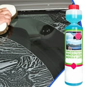 LutIedan Concentrated Windshield Washer Fluid De-Ices Bug Remover Streak-Free Visibility Safe on Car Paint and Rubber Seals Improves Clarity and Visibility for All Vehicles