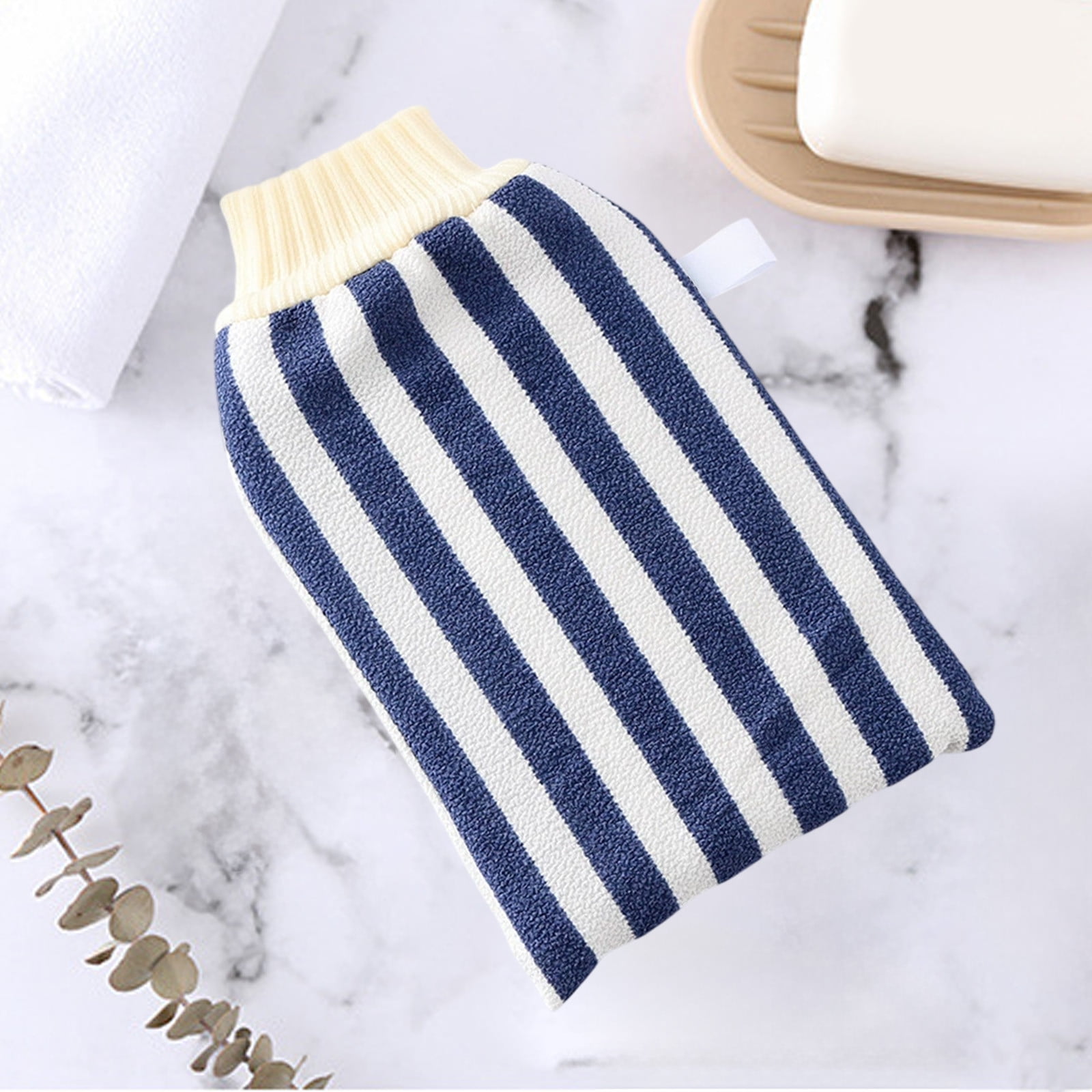 LutIedan Double Sided Deep Exfoliating Mitt Exfoliating Glove Body ...