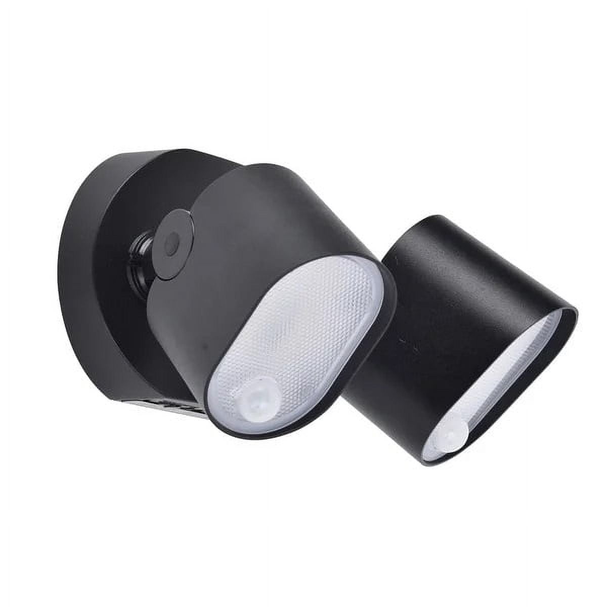 Black Dual Head LED Outdoor Security Light