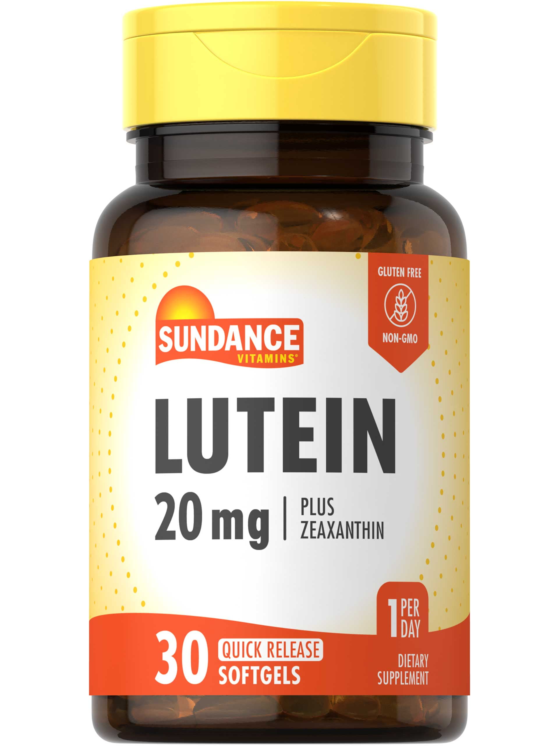 Lutein 20mg 30 Softgels Plus Zeaxanthin NonGMO and Gluten Free
