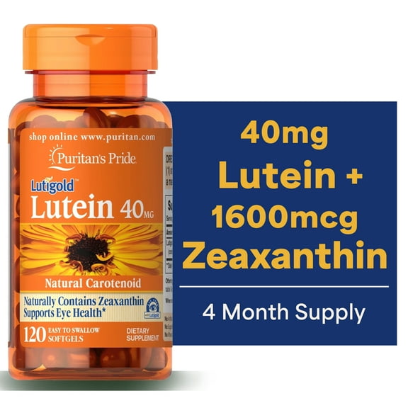 Lutein 40 mg with Zeaxanthin, 120 Softgels by Puritan's Pride