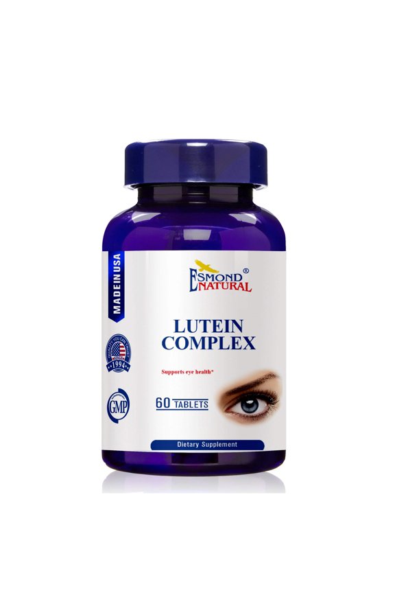Lutein Complex (Eye Vision Health Support with Lutein, Zeaxanthin Essential Vitamins Antioxidant Wellness Formula), USA, FDA, GMP, NPAC-60 Tablets