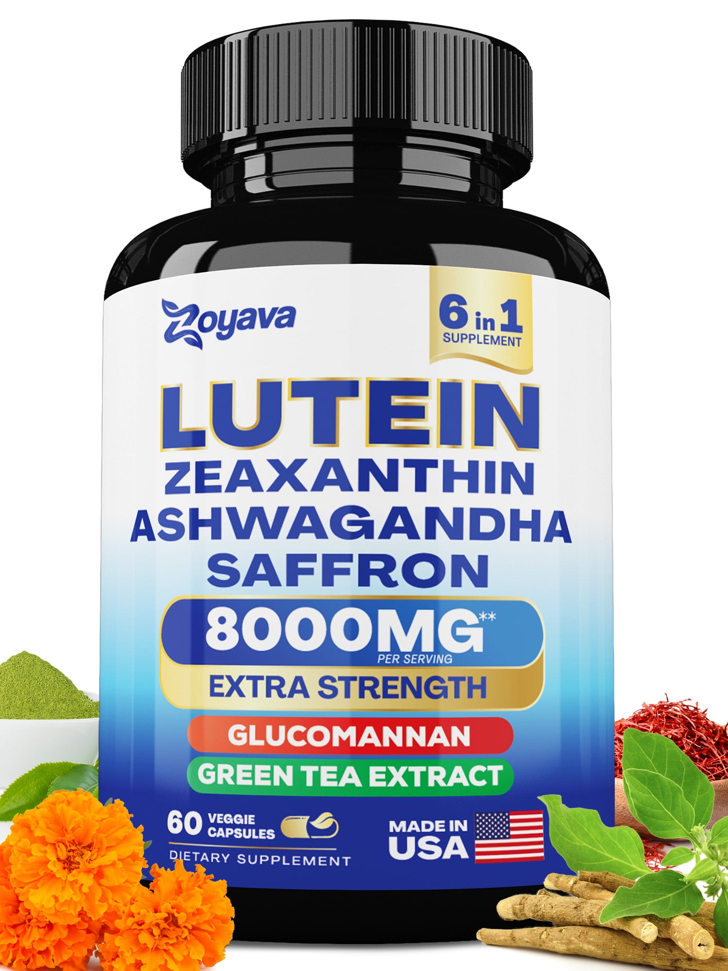 What Is The Best Brand Of Lutein And Zeaxanthin Lutein and Zeaxanthin Supplements 8000 MG Eye Vitamins with Saffron for