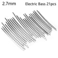 thumbnail image 1 of Luthier Repair Material Parts 2.0mm 2.7mm 2.9mm Fingerboard Nickel Guitar Tasting Silk Guitar Frets Wire Scale Line 2.7MM ELECTRIC BASS 21PCS, 1 of 8