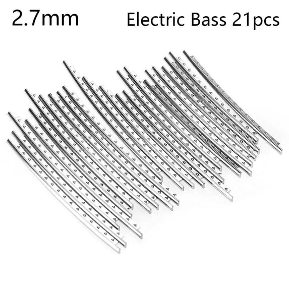 Luthier Repair Material Parts 2.0mm 2.7mm 2.9mm Fingerboard Nickel Guitar Tasting Silk Guitar Frets Wire Scale Line 2.7MM ELECTRIC BASS 21PCS