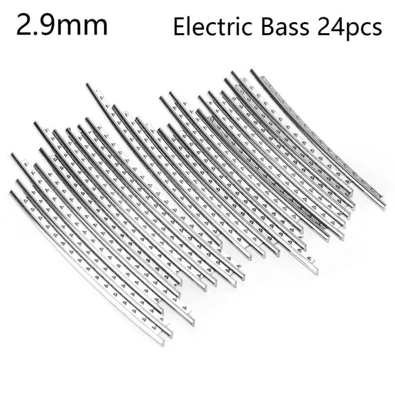 Luthier Repair Material Parts 2.0mm 2.7mm 2.9mm Fingerboard Nickel Guitar Tasting Silk Guitar Frets Wire Scale Line 2.9MM ELECTRIC BASS 24PCS