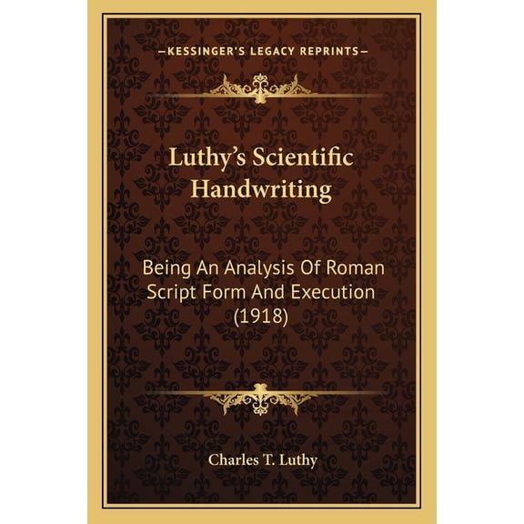 Scientfic Hand Writing Roman Handwriting
