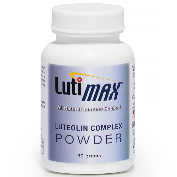 LutiMax Luteolin Complex Powder w/ Rutin 30 gm - Supplement for Brain & Immune Support