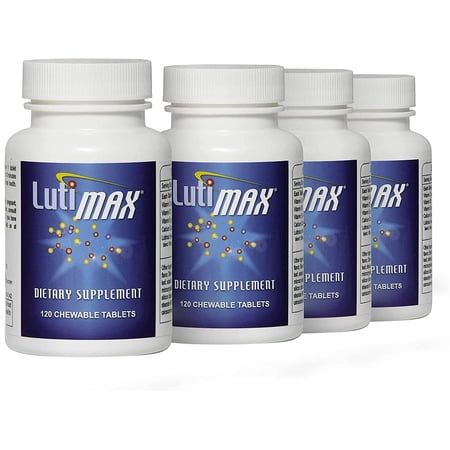 LutiMax Luteolin Complex w/ Rutin 4 Pack -120 Chewable Tablets for Brain & Immune Support