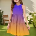 thumbnail image 1 of Lutiedan Girls Dresses Cute Gradient Sleeveless Smocked Flowy Cami Dress Casual A-Line Back Button Summer Beach Holiday Midi Sundress, 1 of 6