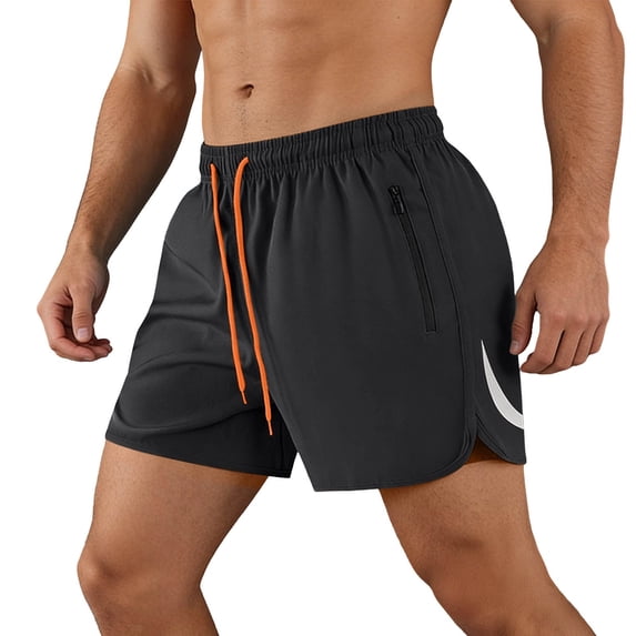 Lutiedan Men's Gym Workout Shorts Loose Lightweight Running Athletic Shorts High Waist Drawstring Breathable Sports Shorts with Pockets