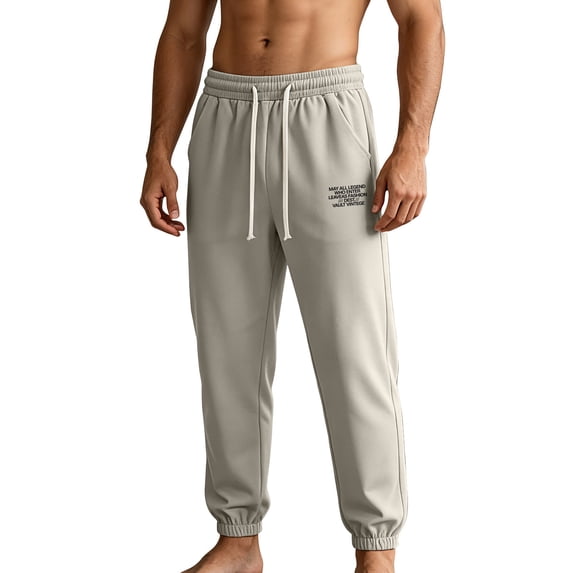Lutiedan Mens Joggers Pants Quick Dry Athletic Workout Running Track Gym Pants High Waist Drawstring Sports Pants with Pocket