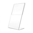 Lutiore Acrylic Sign Holder Table Menu Display Stand, Clear Plastic for