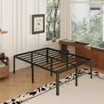 thumbnail image 1 of Lutown-Teen 24 Inch High King Bed Frame with Rounded Corner Legs Heavy Duty Metal King Size Platform Bed Frame No Box Spring Needed, Easy Assembly, Noise Free, Black., 1 of 7
