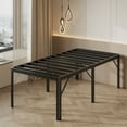 thumbnail image 1 of Bedofmine 25" Twin Bed Frame, No Box Spring, Heavy Duty, Easy Assembly, Rounded Corners with Large Storage, Black, 1 of 9