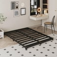thumbnail image 1 of Bedofmine 3 inch Low King Bed Frame with Rounded Corner Legs Heavy Duty Metal King Size Platform Bed Frame No Box Spring Needed, Easy Assembly, Noise Free, Black., 1 of 7