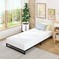 thumbnail image 1 of Lutown-Teen 4 inch Twin Size Bed Frames Heavy Duty Metal Twin Platform Bed Frame No Box Spring Needed, Noise Free, Easy Assembly, Black, 1 of 5