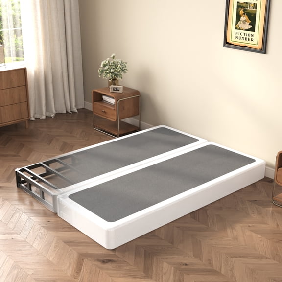 Bedofmine 5" Metal Box Spring for Queen Bed with Fabric Cover - Easy Assembly and Noise-Free