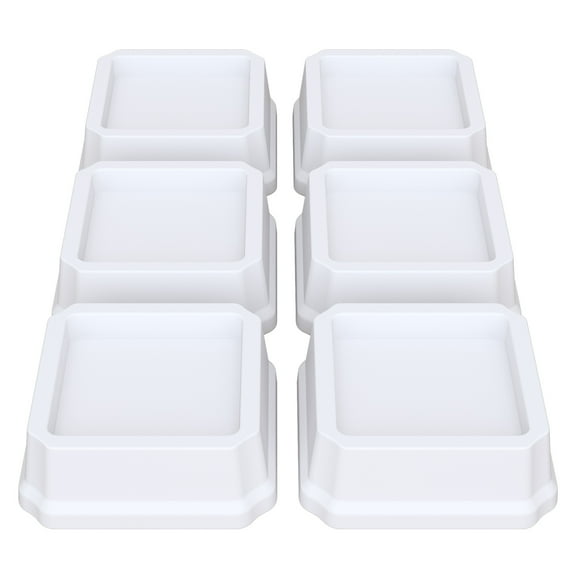 Lutown-Teen Bed Risers 1 inch Heavy Duty Furniture Risers for Sofas, Chair Risers Sofa Risers Table Risers Set of 6 Pack, White