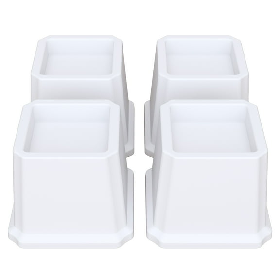Lutown-Teen Bed Risers 3 inch Heavy Duty Furniture Risers for Sofas, Chair Risers Sofa Risers Table Risers Set of 4 Pack, White