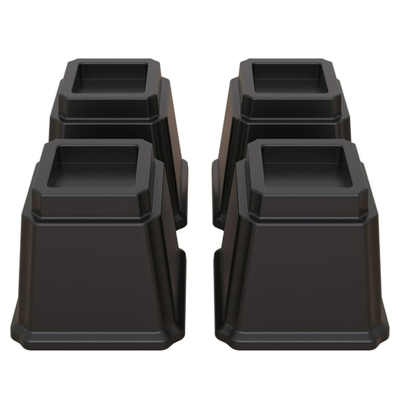 Lutown-Teen Bed Risers 5 inch Heavy Duty Furniture Risers for Sofas, Chair Risers Sofa Risers Table Risers Set of 4 Pack, Black