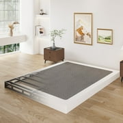 Lutown-Teen King Box Spring Bed Base 6 Inch Heavy Duty Metal Mattress Foundation with Fabric Cover, 3000lbs Max Weight Capacity, Noise Free, Easy Assembly