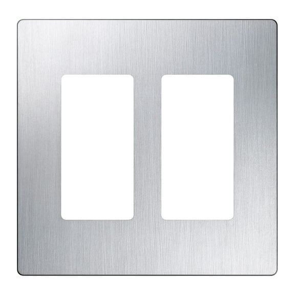 Lutron 22325 - CW-2-SS 2-GANG CLARO STAINLESS STEEL WALLPLATE Wall Plates
