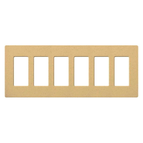 Lutron 26579 - SC-6-GS SC 6-GANG WALLPLATE GS GOLDSTONE Wall Plates