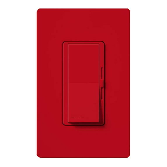 Lutron 49918 - 120 volt Hot Red 300 watt Toggler Single-Pole Electronic Low Voltage Wall Dimmer Switch