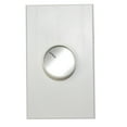 thumbnail image 1 of Lutron C-600-WH Electronics Centurion Incandescent Rotary Control Dimmer Switch; White, 1 of 1
