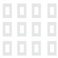 thumbnail image 1 of Lutron CW-1-WH 1-Gang Claro Wall Plate, White (12 Pack), 1 of 2