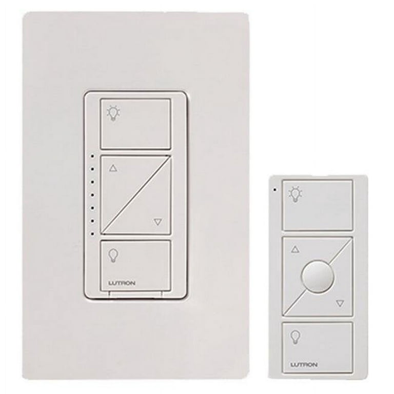 Caseta White Wireless Remote In-Wall Light Dimmer Kit - #4X638